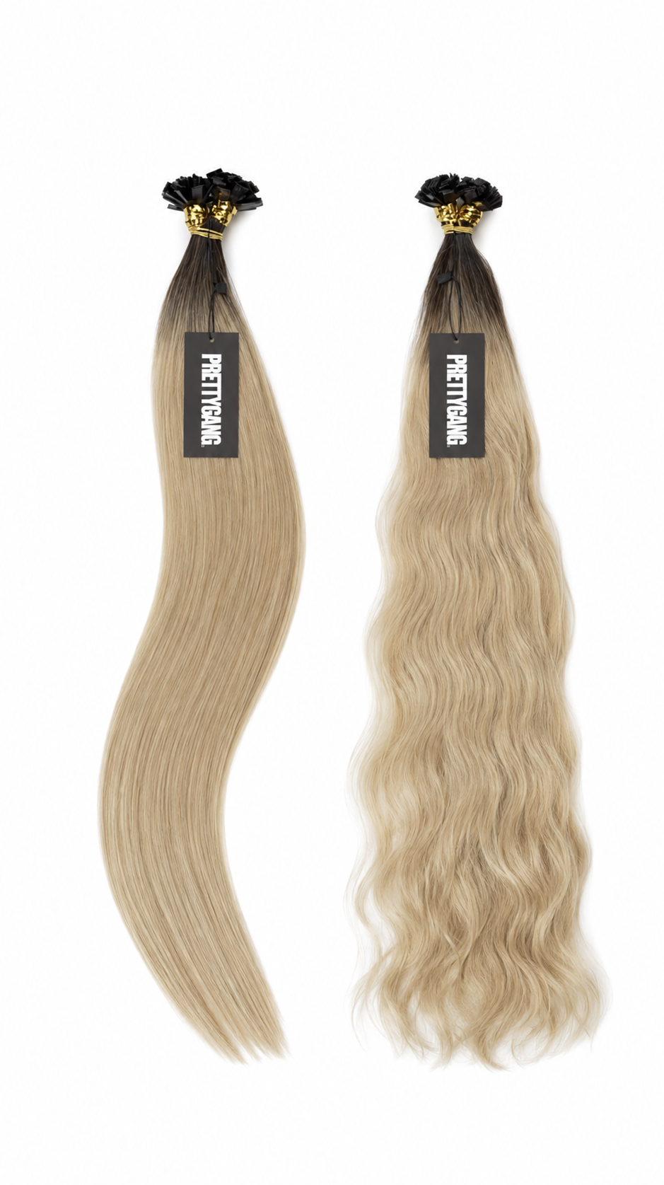 K-Tip Hair Extensions Beige Blends - prettygangofficial.com