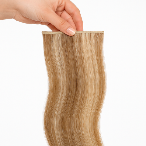 Mocha Cream – 24” Genius Weft Hair Extensions (100g Pack)
