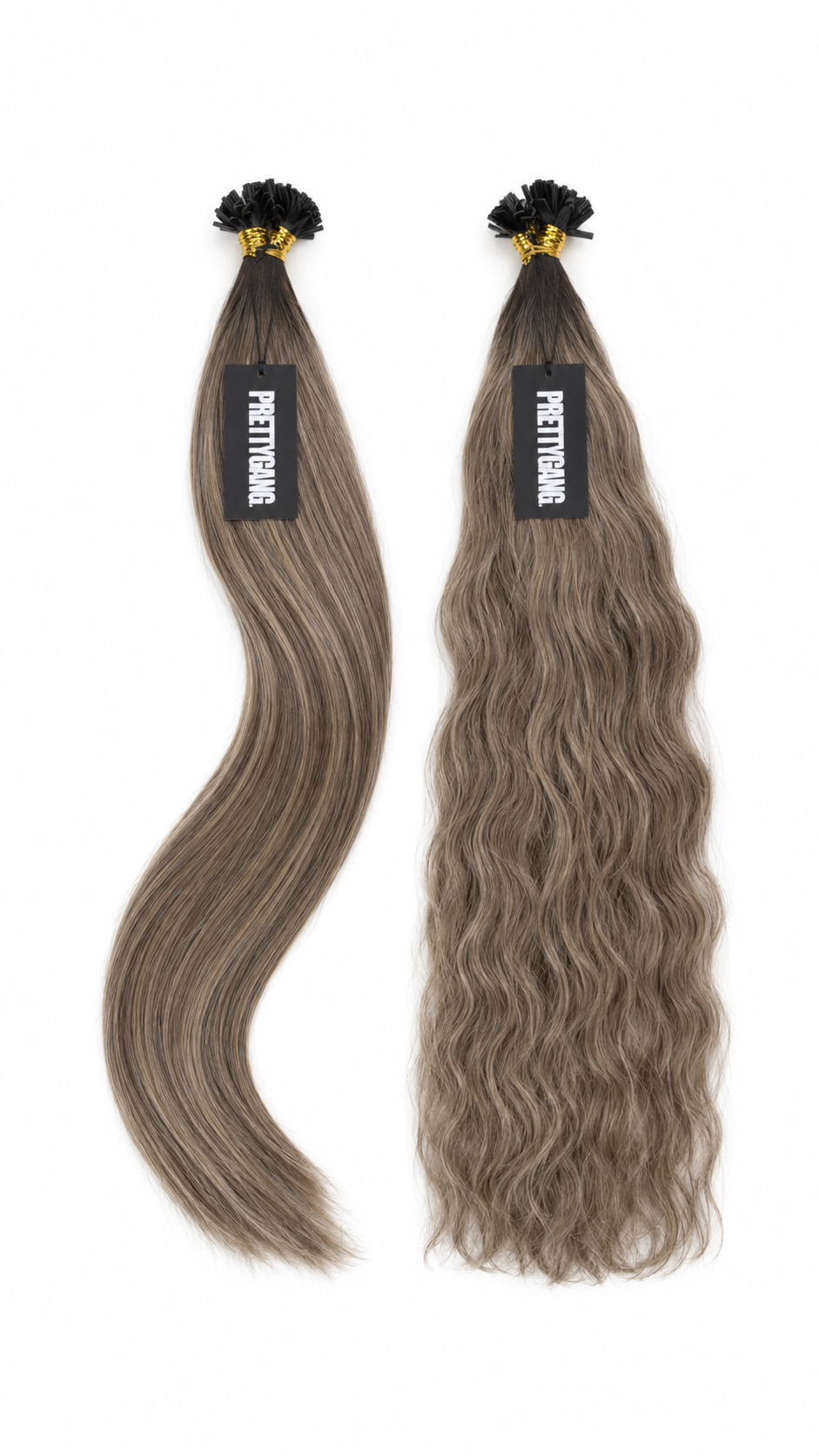K-Tip Hair Extensions Brunette Blends - prettygangofficial.com